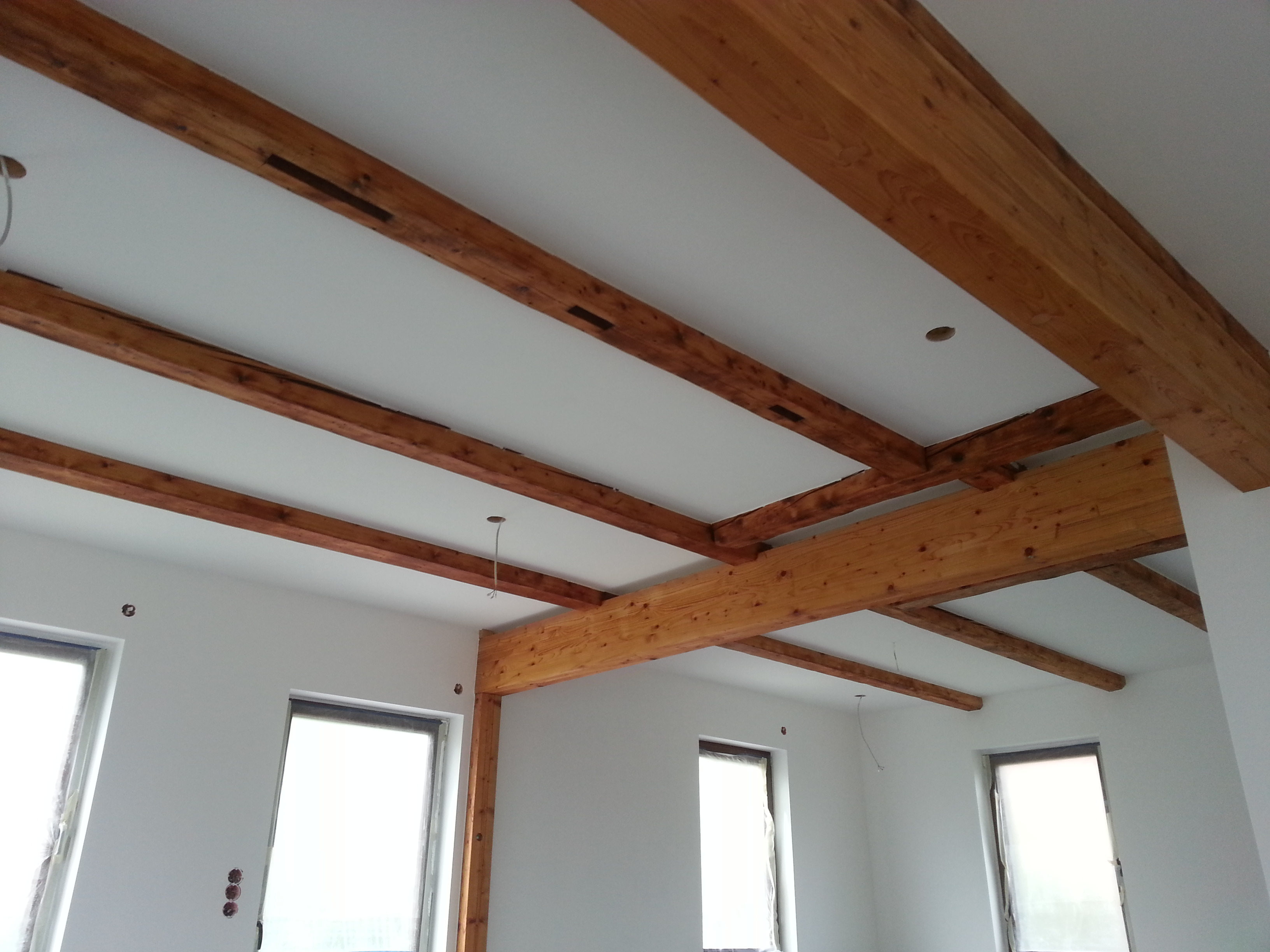 Innenausbau eines Fachwerkhauses.